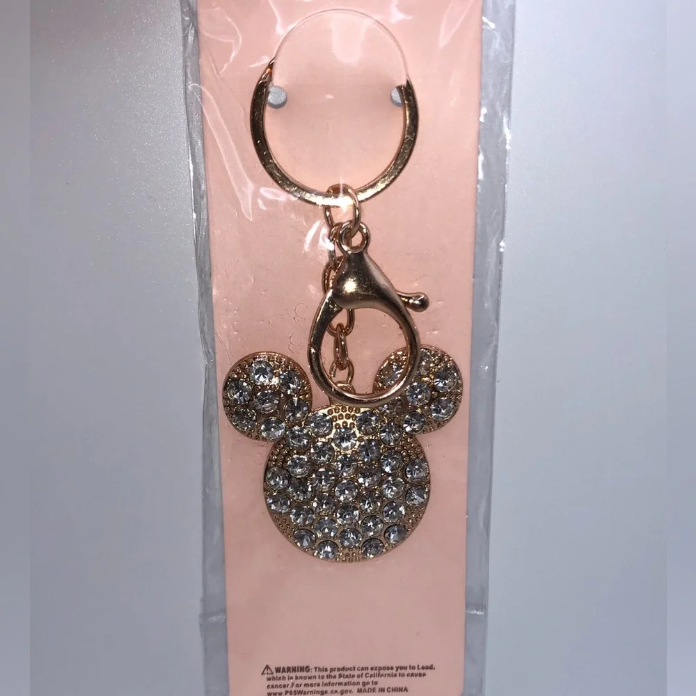 Mickey Mouse Rhinestone Keychain - Picture 1 of 2